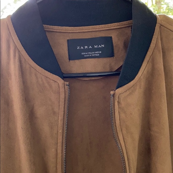 ZARA MENS FAUX SUEDE JACKET - Picture 3 of 4